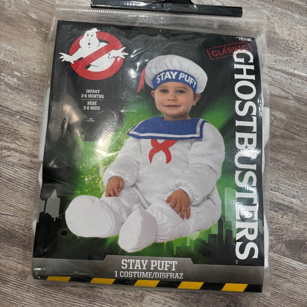 Ghostbusters Stay Puft Costume size 3-6 months